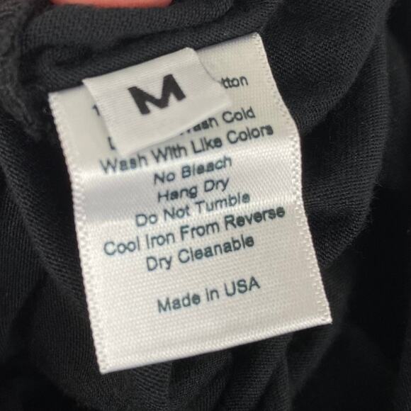 St. Roche Black Echo Cropped Muscle Tee Medium - Picture 9 of 11